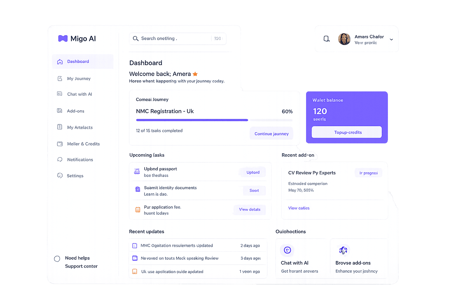 Migo AI product screenshot